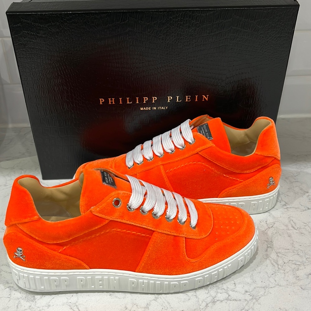 Philipp Plein low top mens velvet sneakers 39